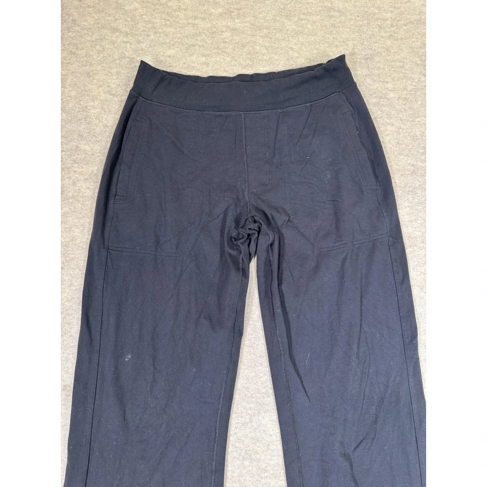 Lululemon‎ Sweatpants Womens XL Black Straight Leg Elastic Waist Pockets Yoga